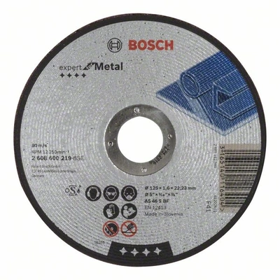 Відрізний круг Bosch Expert for Metal, 125x1,6x22,23 мм., прямий (2608600219)