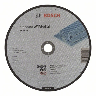Відрізний круг Bosch Standard for Metal, 230x3x22,23 мм., прямий (2608603168)