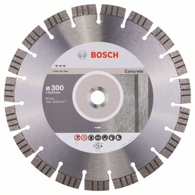 Алмазний диск Bosch Best for Concrete 300-20/25,4 (2608602657)