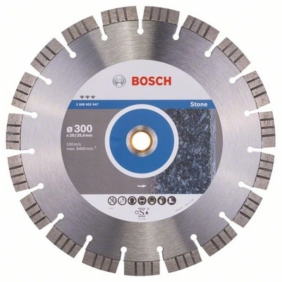 Алмазний диск Bosch Best for Stone 300-20/25,4 (2608602647)