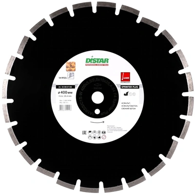 Диск алмазний DiStar 1A1RSS/C1S-W 400x3,5/2,5x10x25,4-24 F4 Sprinter Plus (12485087026)
