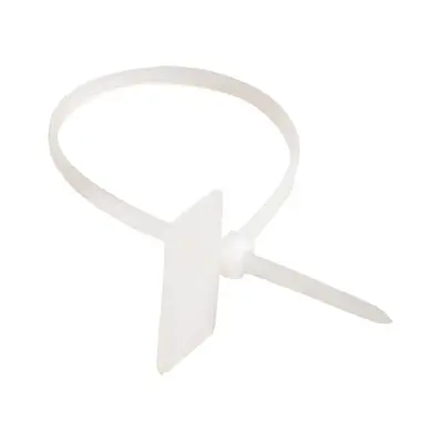 Хомут ДКС 2.5x110 мм., маркировочный, белый (252110M)