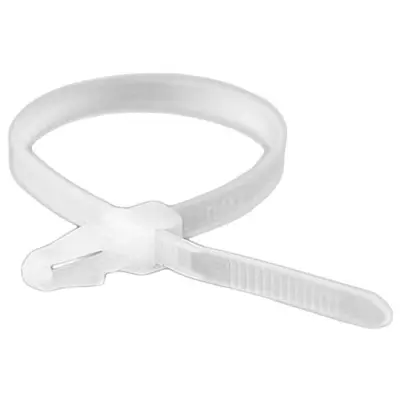 Хомут ДКС 4.8x200 мм., с основанием, белый (252205M)