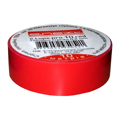 Ізоляційна стрічка E.Next e.tape.pro.20.red, 20 м., червона (p0450008)