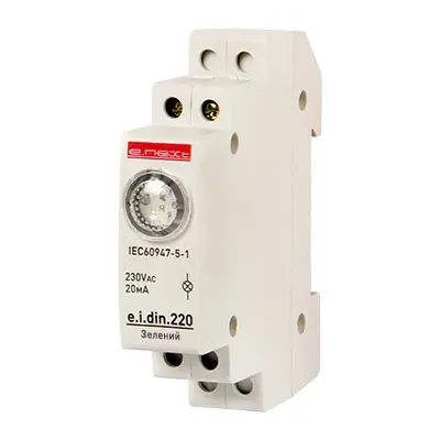 Індикатор E.Next e.i.din.220.green, зелений (p059002)