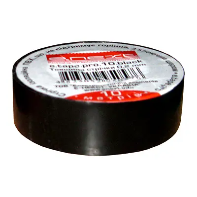 Ізоляційна стрічка E.Next e.tape.stand.20.black, 20 м., чорна (s022016)