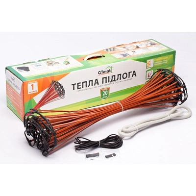 Стрижнева тепла підлога GTmat S-102, 2 м2., 340 Вт (S-102)