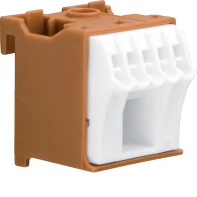 Блок Hager QiuckConnect фазна клема 1x16мм²+5x4мм² (KN06P)