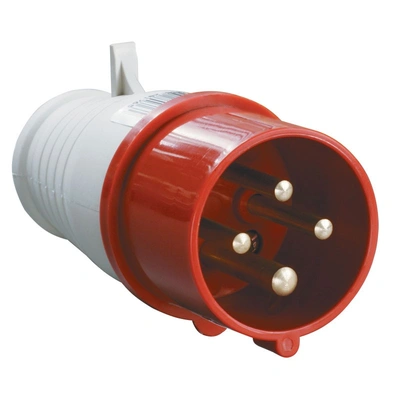 Вилка кабельная IEK ССИ-014, 3Р+Е, 16А, 380В, IP44 (PSR02-016-4)