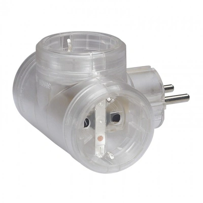 Багаторозетковий блок Legrand 3x2К+З, 16А, прозрачная (050663)