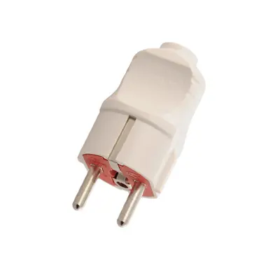 Вилка Lezard 2P+E, 16А, UPS, білий (715-0501-605)