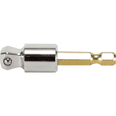 Адаптер Makita, шарнірний, HEX 1/4" – SQ 3/8", 75 мм. (B-28547)