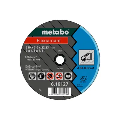 Відрізний круг Metabo Flexiamant 230x3,0x22,23, сталь, TF 41 (616127000)