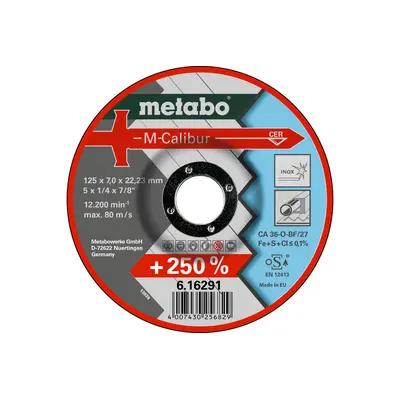 Відрізний круг Metabo M-Calibur 125 x 7,0 x 22,23, Inox, SF 27 (616291000)