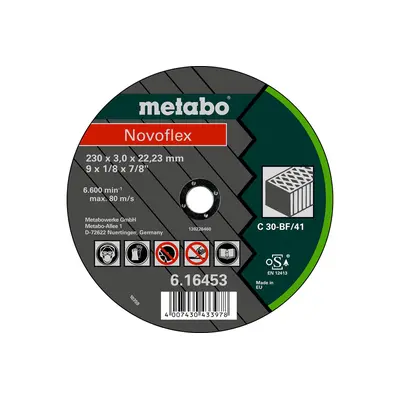 Відрізний круг Metabo Novoflex 125x2,5x22,23, камінь, TF 42 (616428000)