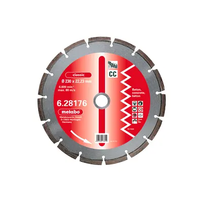 Алмазний диск Metabo 350x3,2x20,0/25,4 мм, Classic CC (628180000)