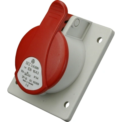 Розетка скрытая SEZ IEN 3243, 3P+E, 32A, 380В, IP54 (10004774.00)