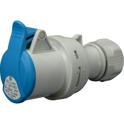 Розетка кабельная SEZ ISN 1632, 3P, 16A, 380В, IP54 (10010636.00)